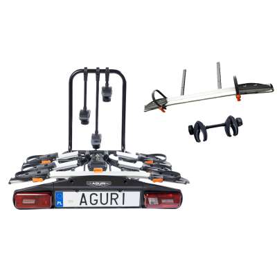 Bagażnik rowerowy na hak Aguri ACTIVE BIKE PRO 4 SILVER