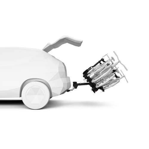 Bagażnik rowerowy na hak Thule EasyFold 3 platforma na 4 rowery